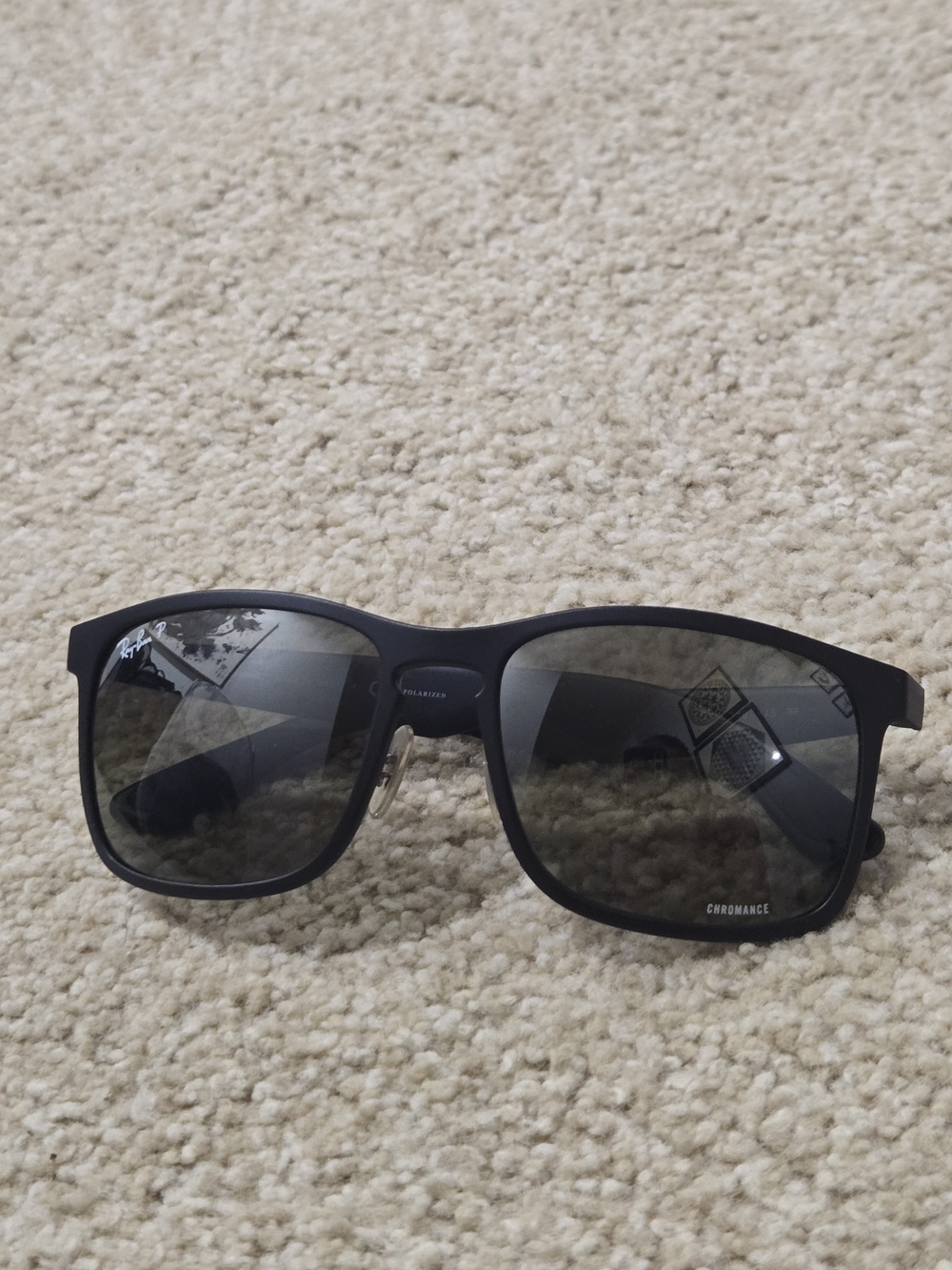 Ray-Ban Matte Black Chromance Sunglasses